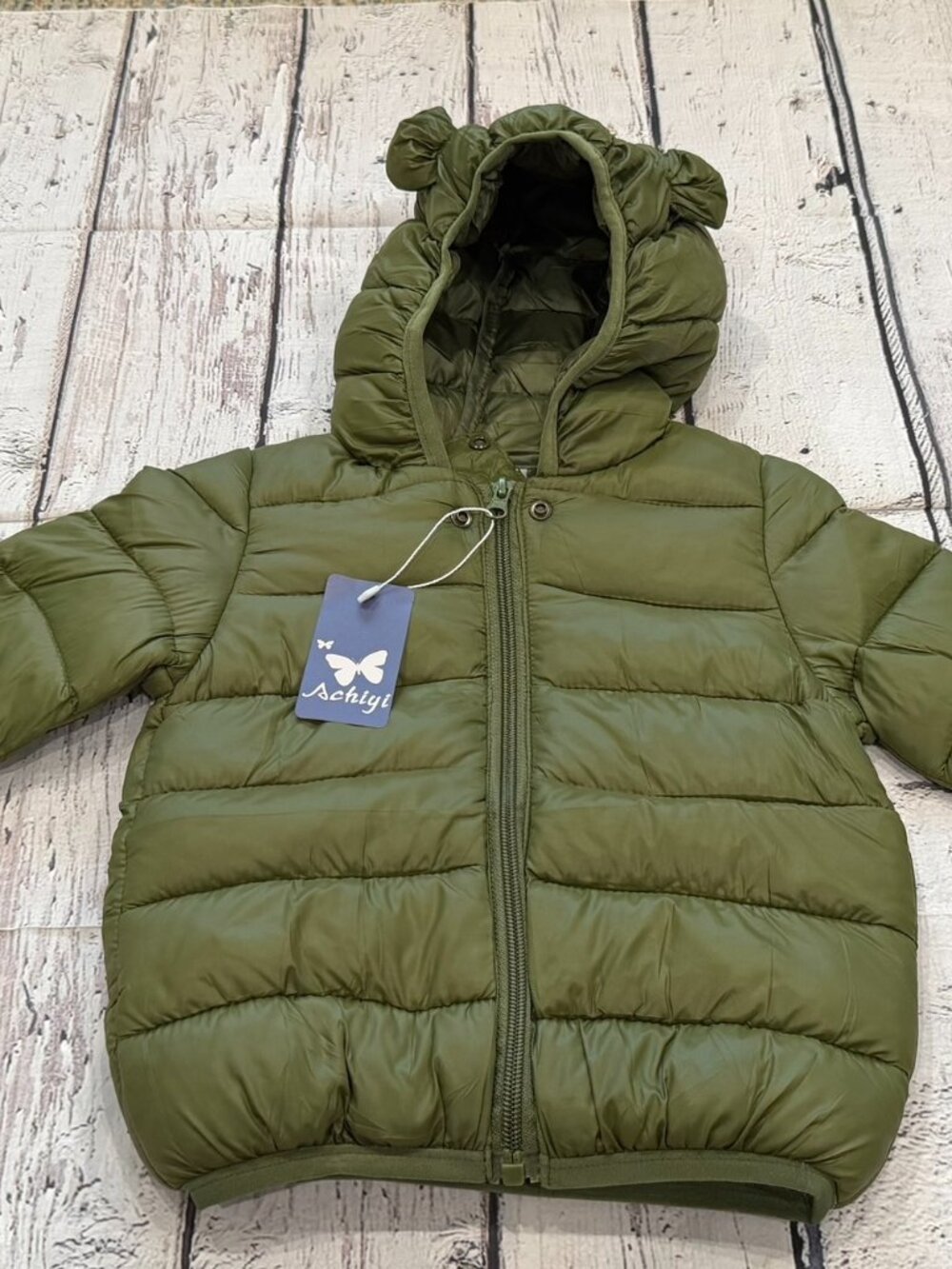 Achiyi baby boy puffer jacket size 90 (18-24 months old)